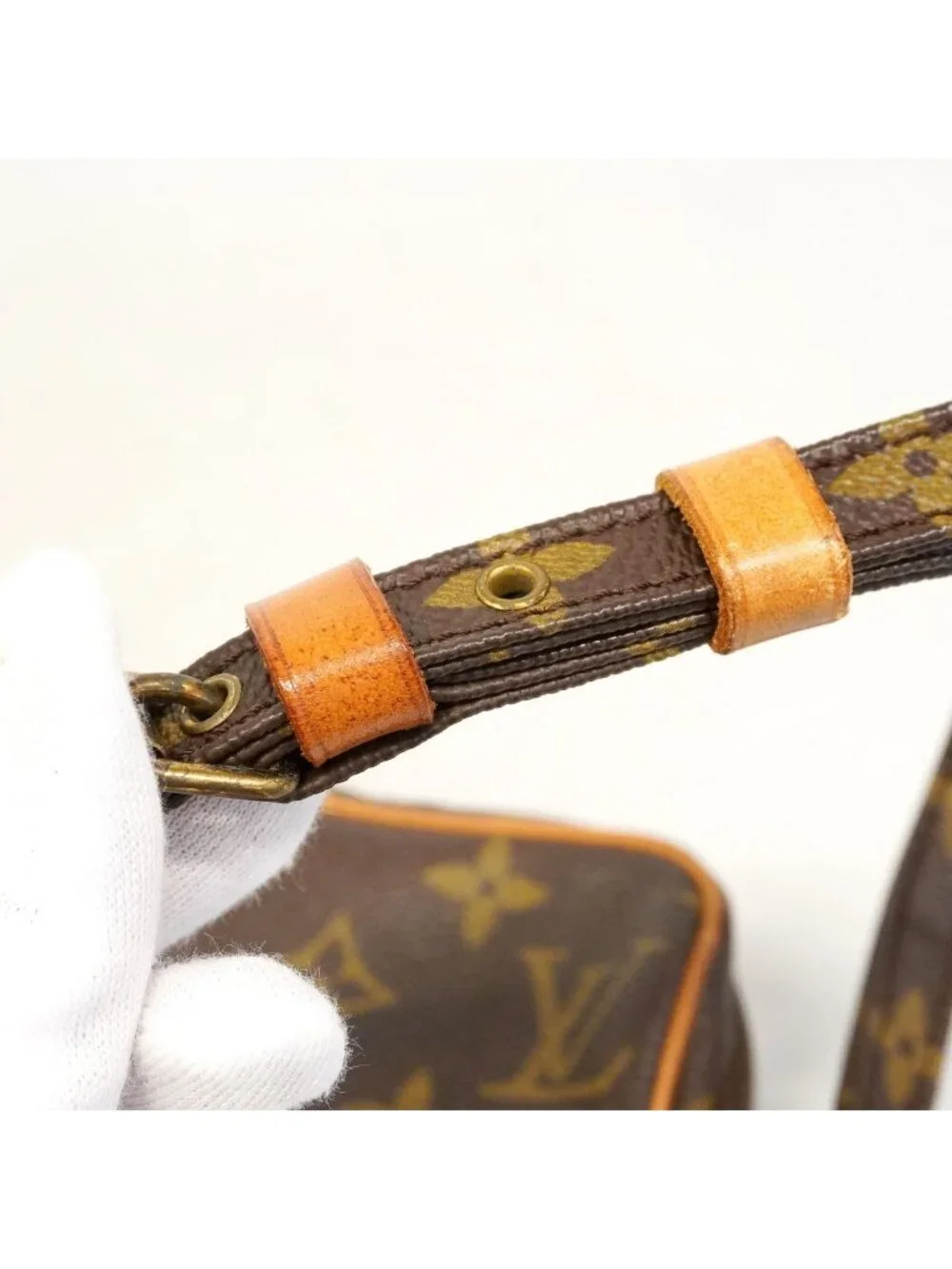 Louis Vuitton Shoulder Bag Monogram Mini Danube Brown
